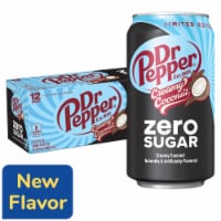 Dr Pepper Creamy Coconut Zero Sugar Soda - Island Smooth Sip