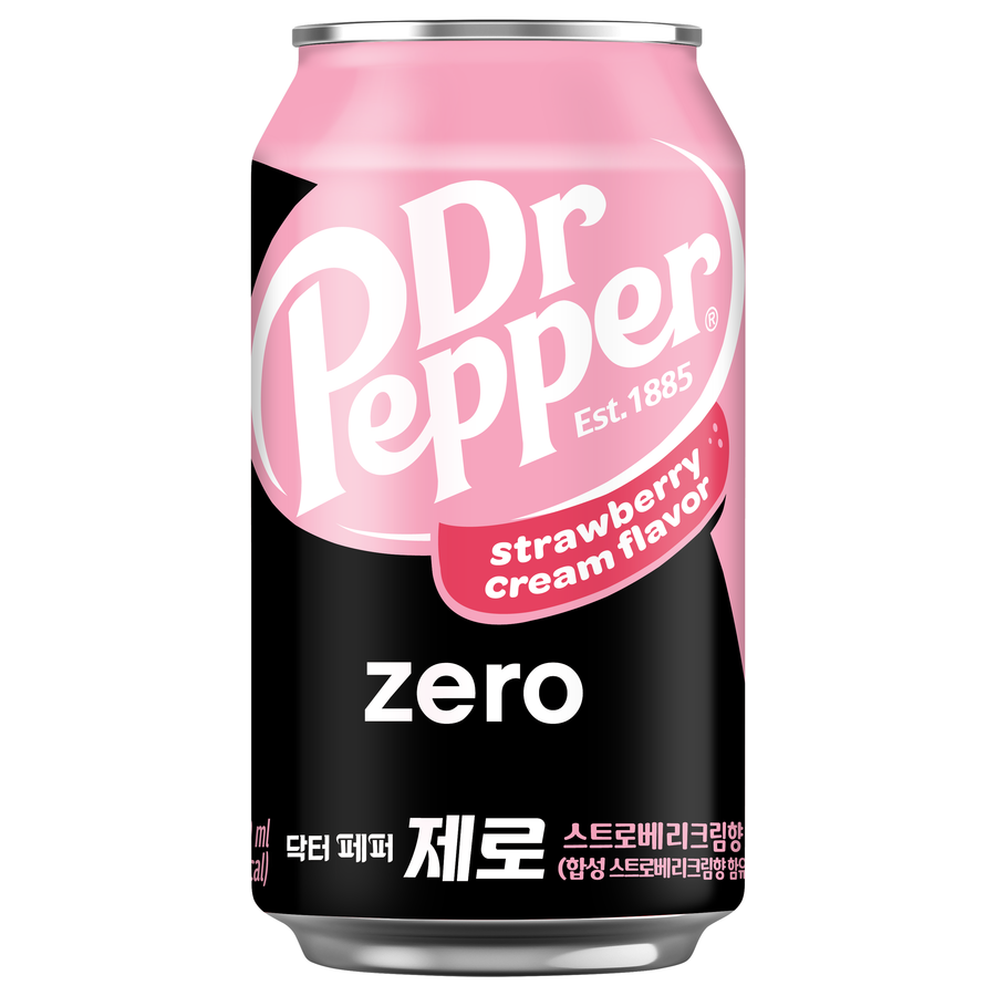 Dr Pepper Zero Strawberry Cream Flavor - Creamy Classic Sip